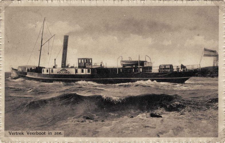 ss Holland vertrek in zee